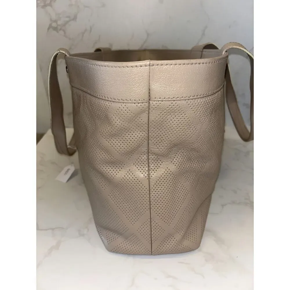 Chanel Beige Quilted Tote Bag - Excellent Condition